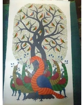 Traditional Gond Art 3 (2"3")